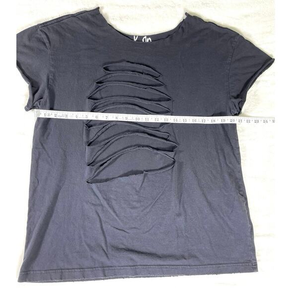 KoЯn Hopscotch Girl Distressed Cutout Band Tee M - Picture 3 of 5